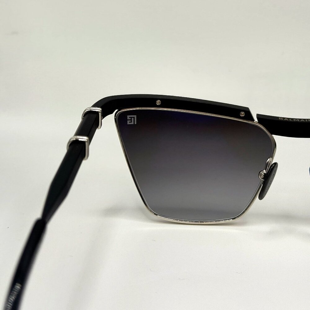 Balmain Victoire BPS-169B — Titanium — Black/Silver — Cat 3 — Luxury Sunglasses